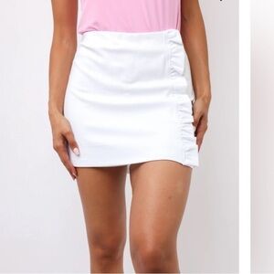 Smith & Quinn  White Ruffle Tennis/Golf  Skort